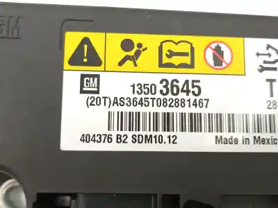 Автозапчасти б/у блок управления подушками безопасности за opel insignia a (g09) 2.0 cdti (68) ссылки oem iam 13503645  