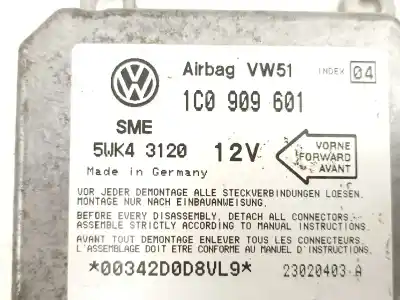 Автозапчасти б/у блок управления подушками безопасности за seat toledo ii (1m2) 1.9 tdi ссылки oem iam 1c0909601  5wk43120