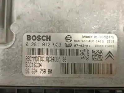 Автозапчастина б/у ебу контролер двигуна для citroen c3 i (fc_, fn_) 1.4 hdi посилання на oem iam 9663475880 9657699480 0281012529