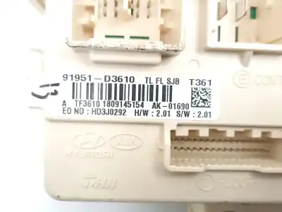 Second-hand car spare part bsi control unit for hyundai tucson (tl, tle) 1.6 gdi oem iam references 91951d3610  