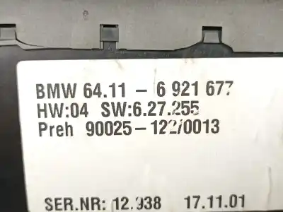 Peça sobressalente para automóvel em segunda mão comando de sofagem (chauffage / ar condicionado)  por bmw 7 (e65, e66, e67) 745 i, li referências oem iam 64116921677  