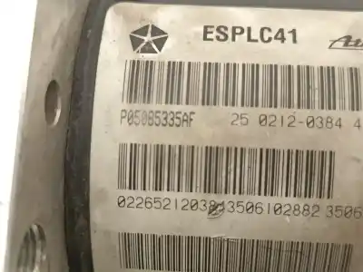 Автозапчастина б/у абс для chrysler sebring (js) 2.0 vvt посилання на oem iam 5085335af p05085335af 