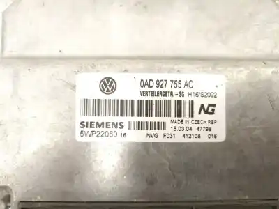 Автозапчастина б/у ебу контролер двигуна для volkswagen touareg (7la, 7l6, 7l7) 2.5 r5 tdi посилання на oem iam 0ad927755ac  5wp22080