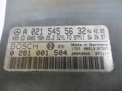 Pièce détachée automobile d'occasion calculateur moteur ecu pour mercedes-benz sprinter 310d - 2.9 d -602980 références oem iam a0215455632  0281001504