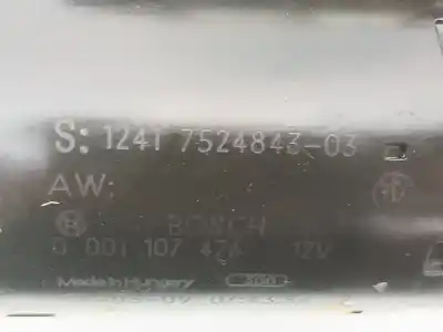 Peça sobressalente para automóvel em segunda mão motor de arranque por bmw 3 (e90) 320 i referências oem iam 12417524843  0001107426