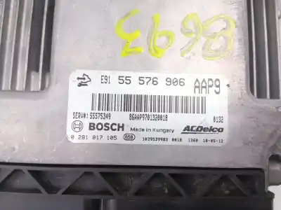 Автозапчастина б/у ебу контролер двигуна для opel insignia a (g09) 2.0 cdti (68) посилання на oem iam 55576906  0281017105