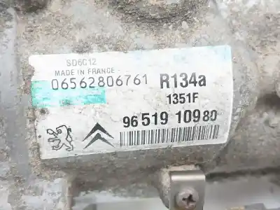 Peça sobressalente para automóvel em segunda mão compressor de ar condicionado a/a a/c por citroen c4 i (lc_) 1.6 hdi referências oem iam 9651910980  sd6c121351f
