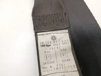 Автозапчастина б/у передній правий ремін безпеки для volkswagen transporter iv autobús (70b, 70c, 7db, 7dk, 70j, 70k, 7dc, 7 2.5 посилання на oem iam 705857805  