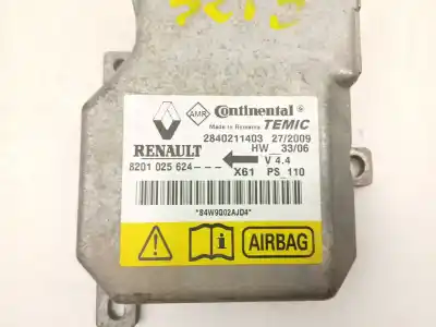 Автозапчастина б/у блок управління подушками безпеки для renault kangoo / grand kangoo ii (kw0/1_) 1.5 dci 70 (kw0v, kw0a) посилання на oem iam 8201025624   Автозапчастина б/у блок управління подушками безпеки для renault kangoo / grand kangoo ii (kw0/1_) 1.5 dci 70 (kw0v, kw0a) посилання на oem iam 8201025624
