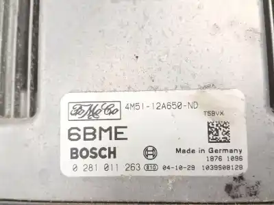 Автозапчастина б/у ебу контролер двигуна для ford cmax 1.6 tdci посилання на oem iam 4m5112a650nd  0281011263