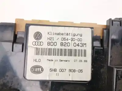 Peça sobressalente para automóvel em segunda mão comando de sofagem (chauffage / ar condicionado)  por audi a4 b5 avant (8d5) 1.9 tdi referências oem iam 8d0820043m  5hb00790805