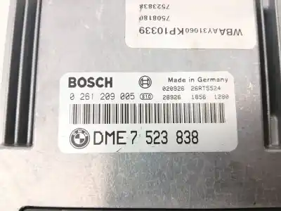 Second-hand car spare part ecu engine control for bmw 3 (e46) 316 i oem iam references 7523838  0261209005