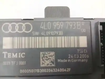 Автозапчасти б/у электронный модуль за audi q7 (4lb) 3.0 tdi quattro ссылки oem iam 4l0959793b 4l0910793b 