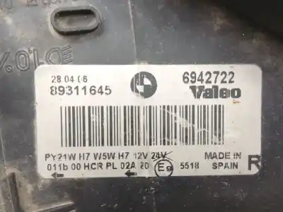 Second-hand car spare part right headlight for bmw 3 (e90) 320 d oem iam references 6942722  