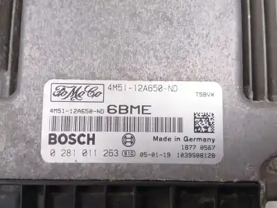 Piesă de schimb auto la mâna a doua unitate de control motor ecu pentru ford focus c-max (dm2) 1.6 tdci referințe oem iam 4m5112a650nd  0281011263