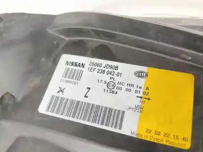 Pezzo di ricambio per auto di seconda mano faro anteriore sinistro per nissan qashqai / qashqai +2 i (j10, nj10, jj10e) 2.0 dci a las 4 ruedas riferimenti oem iam 26060jd90b  