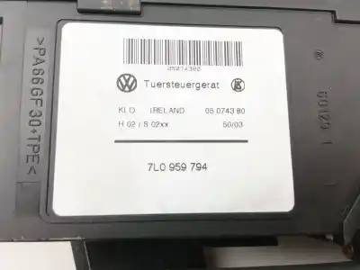 Second-hand car spare part rear right window regulator for volkswagen touareg (7la, 7l6, 7l7) 2.5 r5 tdi oem iam references 7l0959794  