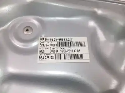 Second-hand car spare part driver left window regulator for kia cee'd fastback (ed) 1.4 cvvt oem iam references 824701h000  