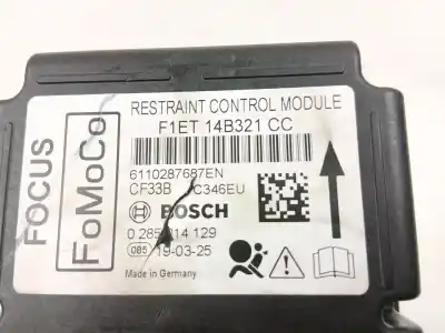 Peça sobressalente para automóvel em segunda mão centralina de airbag por ford focus iii 1.0 ecoboost referências oem iam f1et14b321cc 0285014129 