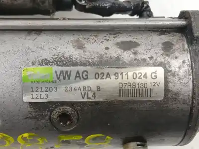 Peça sobressalente para automóvel em segunda mão motor de arranque por seat leon (1m1) 1.9 tdi referências oem iam 02a911024g d7rs130 
