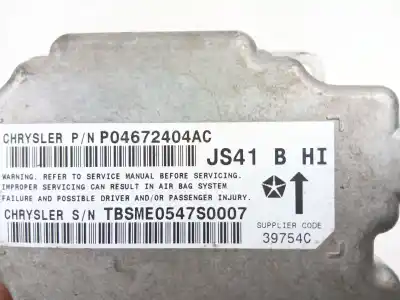 Peça sobressalente para automóvel em segunda mão centralina de airbag por chrysler sebring (js) 2.0 crd referências oem iam 4672404ac  