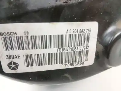 Peça sobressalente para automóvel em segunda mão servo freio por chrysler sebring (js) 2.0 crd referências oem iam 5085360ae  