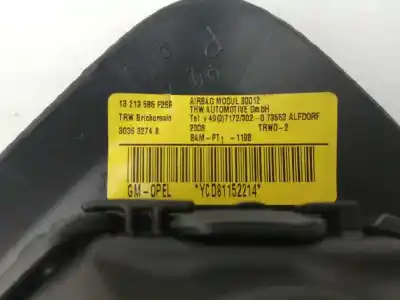 Second-hand car spare part right side airbag for opel corsa c 1.2 16v cat (z 12 xep / lb4) oem iam references 34040955c  30363274b