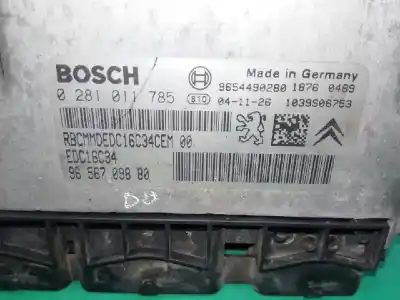 Second-hand car spare part ecu engine control for citroen c3 1.4 hdi exclusive oem iam references 9656709880  0281011785
