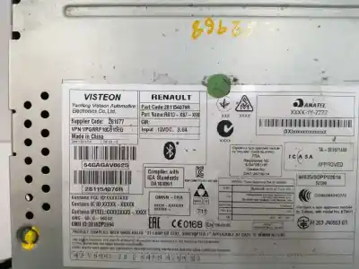 Автозапчасти б/у аудиосистема / радио cd за renault clio iv (bh_) 1.5 dci 90 ссылки oem iam 281154076r  