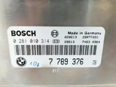 Second-hand car spare part ecu engine control for bmw x5 (e53) 3.0 24v turbodiesel cat oem iam references 7789376  0281010314