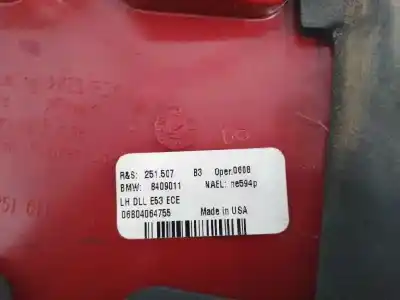 Second-hand car spare part interior left tailgate light for bmw x5 (e53) 3.0 24v turbodiesel cat oem iam references 8409011  