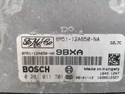 Second-hand car spare part ecu engine control for ford focus c-max (cap) trend (d) oem iam references 6m5112a650na  281011701
