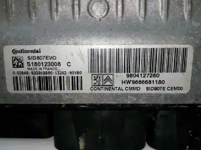 İkinci el araba yedek parçası ecu motor kontrol cihazi için citroen c4 picasso 1.6 e-hdi fap oem iam referansları 9804127280  s180123008c