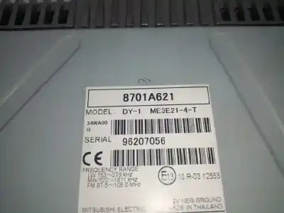 Автозапчастина б/у аудіо система / радіо cd для mitsubishi space star (a00) 1.2 посилання на oem iam 8701a621  