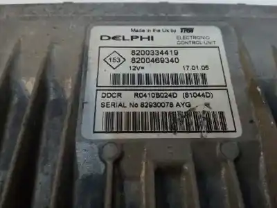 Piesă de schimb auto la mâna a doua unitate de control motor ecu pentru renault megane ii berlina 5p confort expression referințe oem iam 8200334419  8200469340