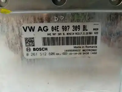 Second-hand car spare part ecu engine control for seat leon (5f1) 1.2 tsi oem iam references 04e907309bl  0261s12606