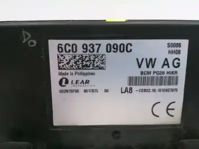 Автозапчастина б/у електронний модуль для seat toledo (kg3) 1.4 tdi посилання на oem iam 6c0937090c  
