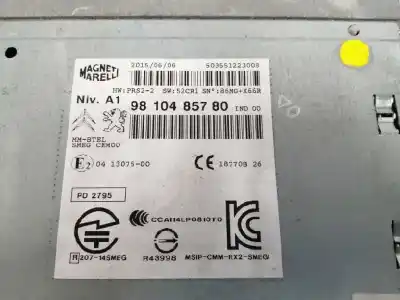 Pezzo di ricambio per auto di seconda mano impianto audio / radio cd per citroen c4 picasso ii 1.6 bluehdi 120 riferimenti oem iam 9810485780  