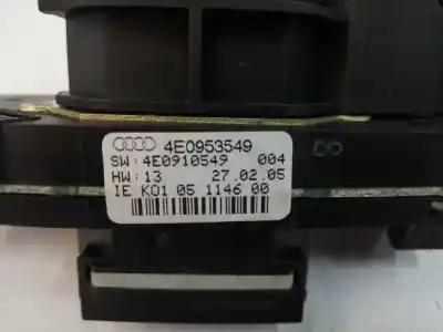 Pezzo di ricambio per auto di seconda mano comando multifunzione per audi a8 (4e2) 6.0 w12 48v cat (bht) riferimenti oem iam 4e0910549 4e0953521 4e0910549