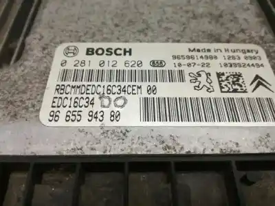 Peça sobressalente para automóvel em segunda mão centralina de motor uce por citroen berlingo first combi 1.6 hdi 75 sx referências oem iam 9665594380  0281012620