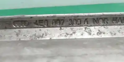 Second-hand car spare part rear bumper reinforcement for audi a8 (4e2) 6.0 w12 48v cat (bht) oem iam references 4e0807309a  