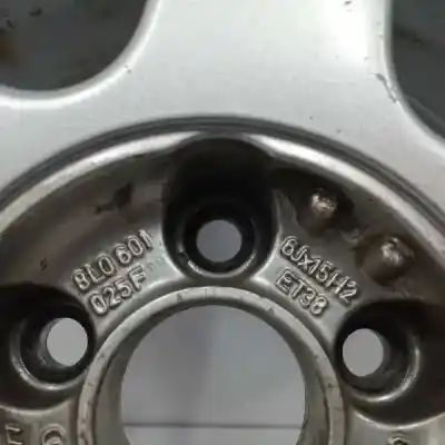 Peça sobressalente para automóvel em segunda mão jante por audi a3 (8l) 1.9 tdi ambiente referências oem iam 8l0601025f  6jx15h2 et38