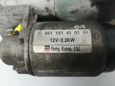 Second-hand car spare part starter motor for ssangyong rodius 2.7 turbodiesel cat oem iam references 6611514101  
