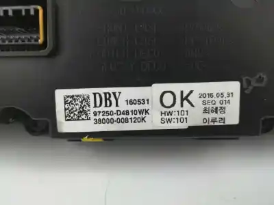 Peça sobressalente para automóvel em segunda mão comando de sofagem (chauffage / ar condicionado) por kia optima (jf) 1.7 crdi referências oem iam 97250d4810wk  38000008120k