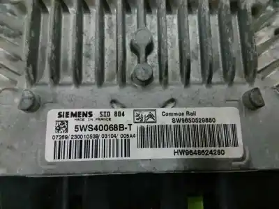 Second-hand car spare part ecu engine control for citroen c3 1.4 hdi exclusive oem iam references 9650529880  5ws40068bt