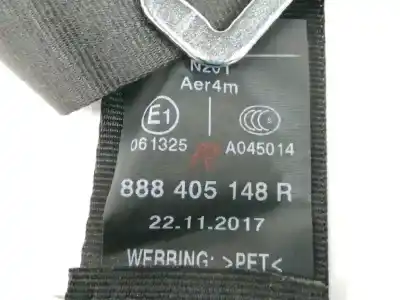 Автозапчастина б/у задній правий ремін безпеки для renault captur i (j5_, h5_) 0.9 tce 90 посилання на oem iam 888405148r   Автозапчастина б/у задній правий ремін безпеки для renault captur i (j5_, h5_) 0.9 tce 90 посилання на oem iam 888405148r
