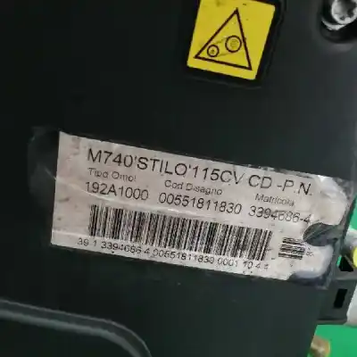 Second-hand car spare part complete engine for fiat stilo (192) 1.9 jtd / 1.9 jtd 115 active oem iam references 192a1000  