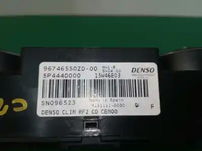 Peça sobressalente para automóvel em segunda mão comando de sofagem (chauffage / ar condicionado)  por citroen c-elysee (dd_) 1.6 bluehdi 100 referências oem iam 96746550zd  5p4440000