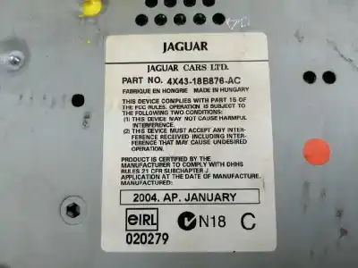 Second-hand car spare part audio system / radio cd for jaguar x-type wagon 2.0 diesel cat oem iam references 4x4318b876ac  