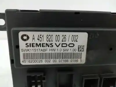 Second-hand car spare part electronic module for smart coupe fortwo coupe (52kw) oem iam references a4518200026  5wk1151abf